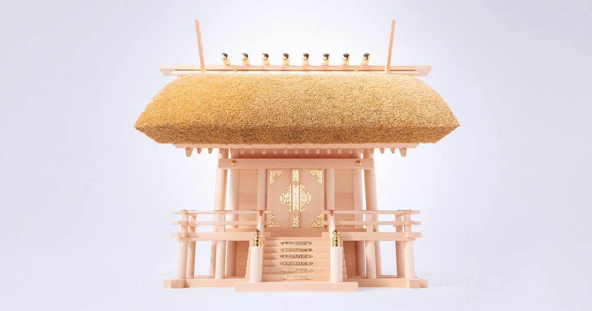 伊勢宮忠】茅葺神棚〈穂黄金〉 | 高級神棚・神具の通販なら伊勢宮忠