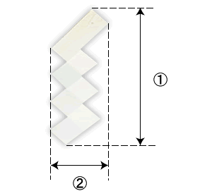 切り下げ寸法図