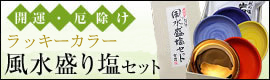 風水 盛り塩 セット ラッキー カラー 開運 厄除け