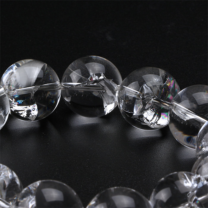 ブレスレット ナチュラルレインボー水晶 (アイリスクォーツ)