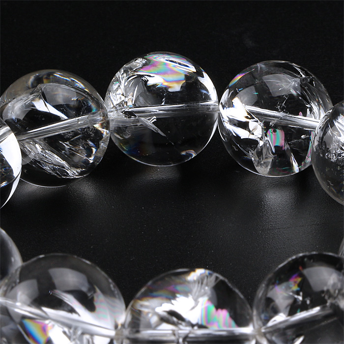 ブレスレット ナチュラルレインボー水晶 (アイリスクォーツ)