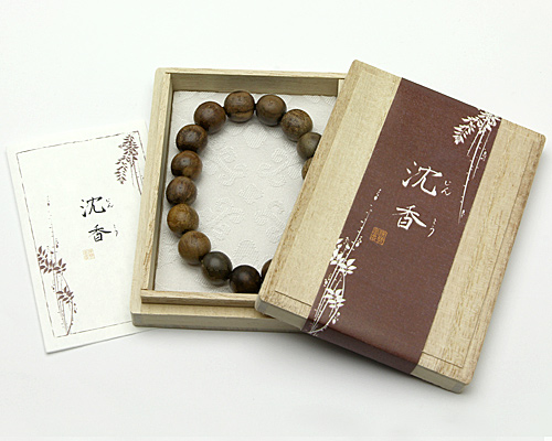 ブレスレット 天然香木 沈香(じんこう)