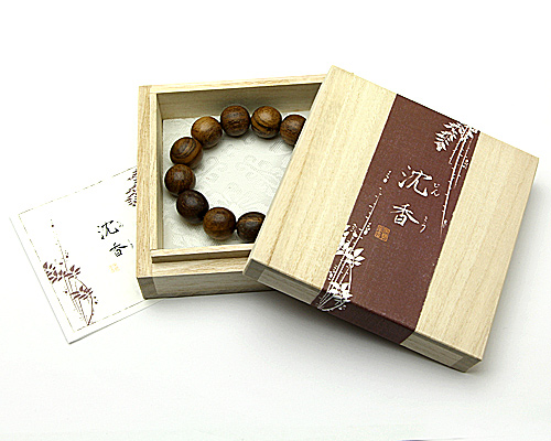 ブレスレット 天然香木 沈香(じんこう)