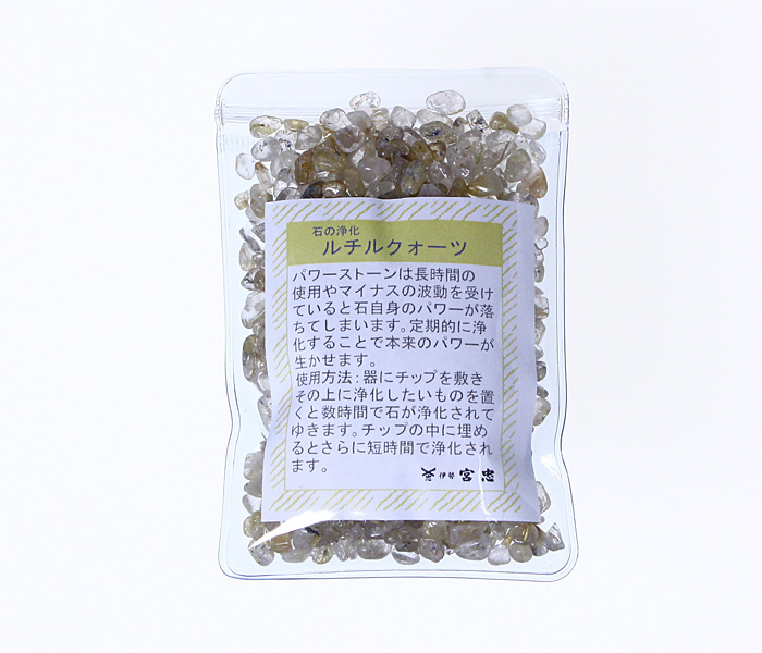 ルチルクォーツチップ(100g入り)