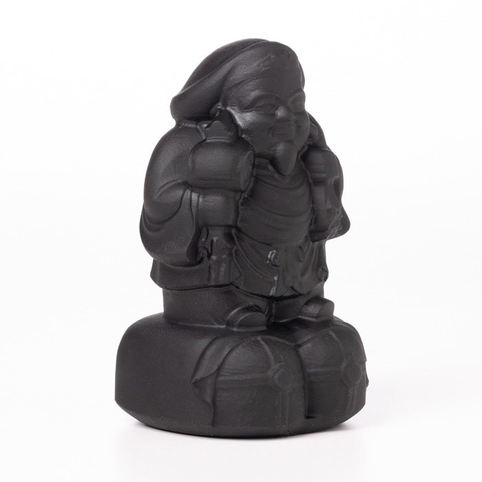 彫刻 大黒様 (ブラックオブシディアン)