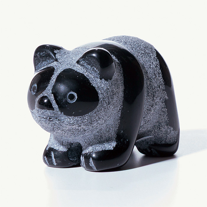 彫刻 パンダ (オブシディアン)