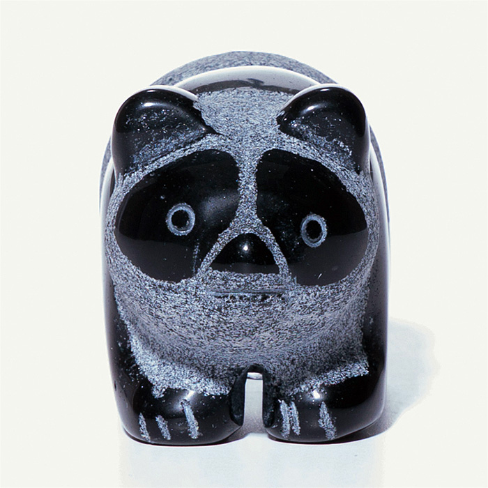 彫刻 パンダ (オブシディアン)