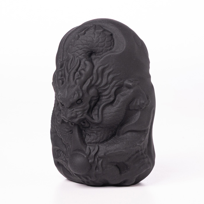 彫刻 大黒様 (ブラックオブシディアン)