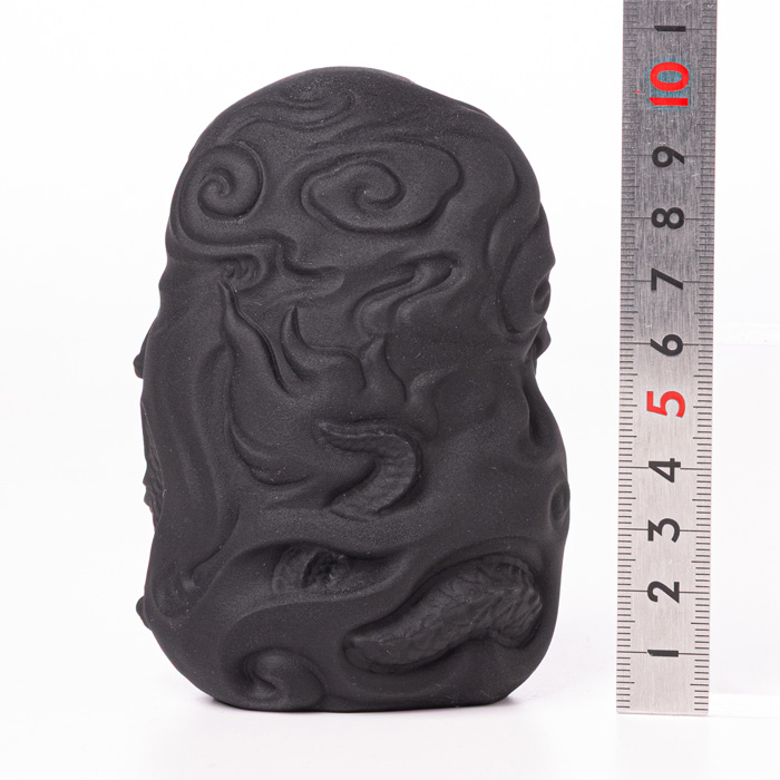 彫刻 大黒様 (ブラックオブシディアン)