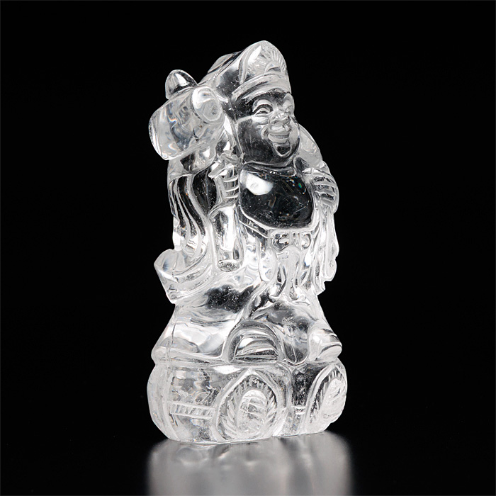 水晶彫刻 大黒様