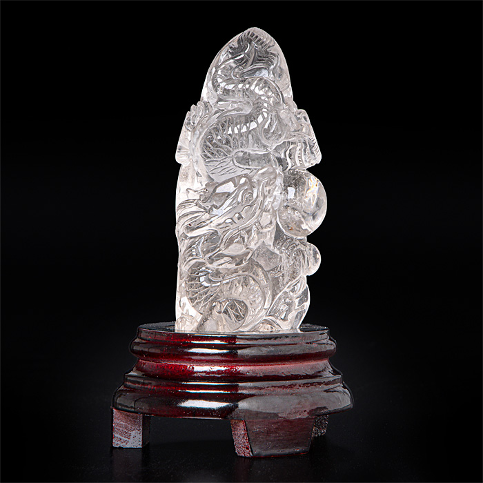 水晶彫刻 龍