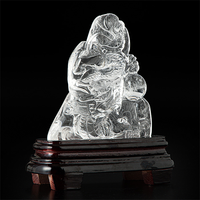 水晶彫刻 龍