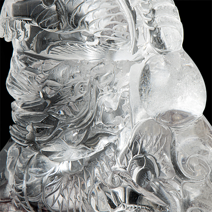 水晶彫刻 龍