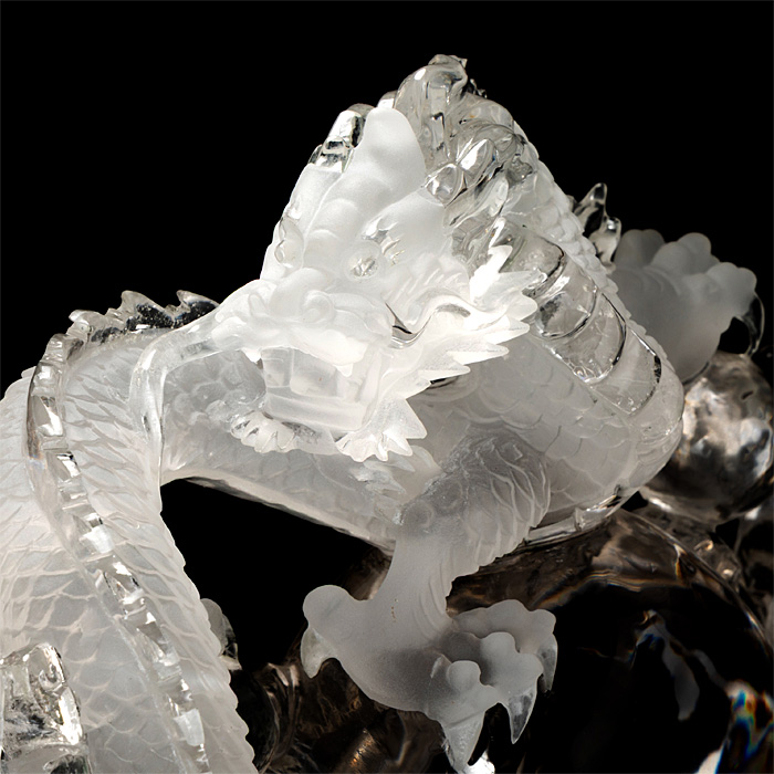 水晶彫刻 龍