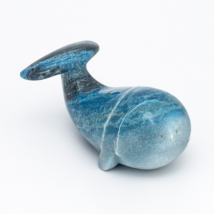 彫刻 クジラ (トロレアイト)