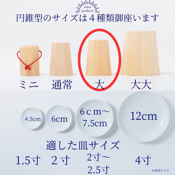 盛り塩固め器 円錐 大