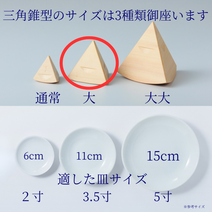 盛り塩固め器 三角錐 大