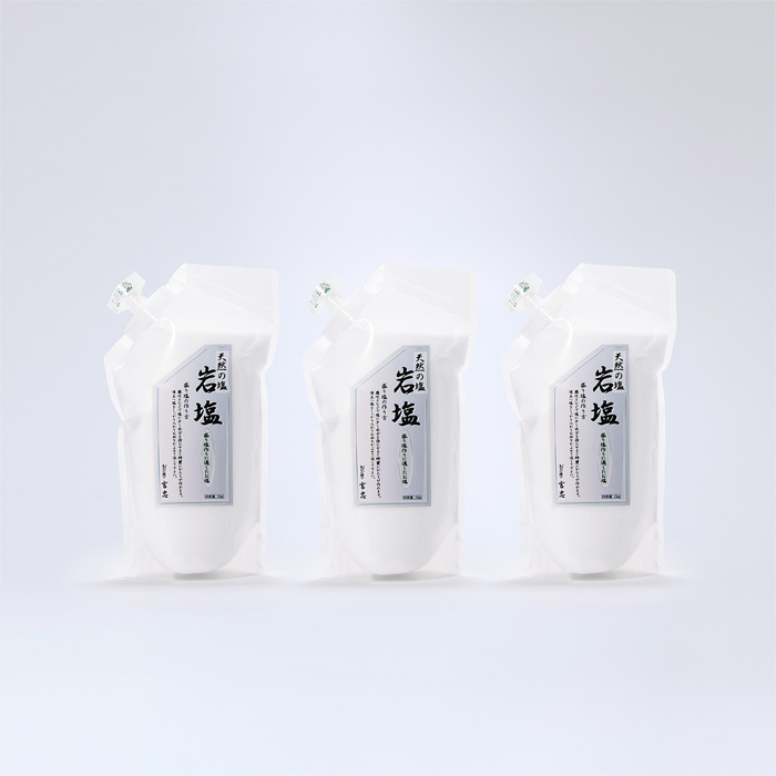 風水 盛り塩 岩塩パック1kg×3パックセット