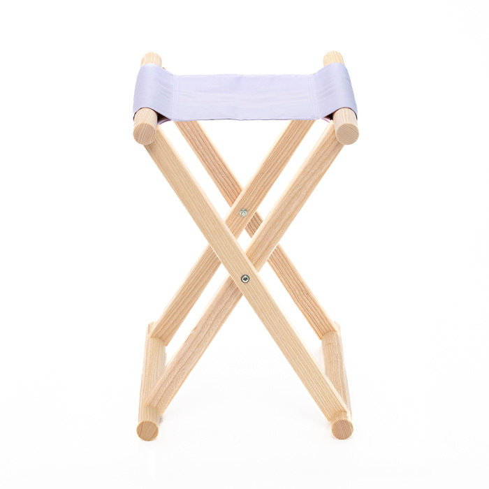 胡床 白帆布 アッシュ（タモ材）