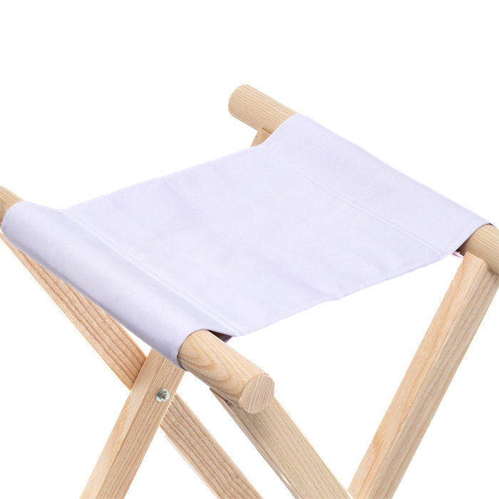 胡床 白帆布 アッシュ（タモ材）