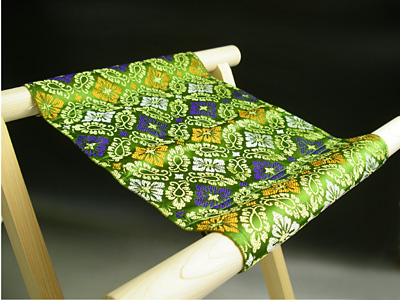 胡床新倭錦(青)桧製