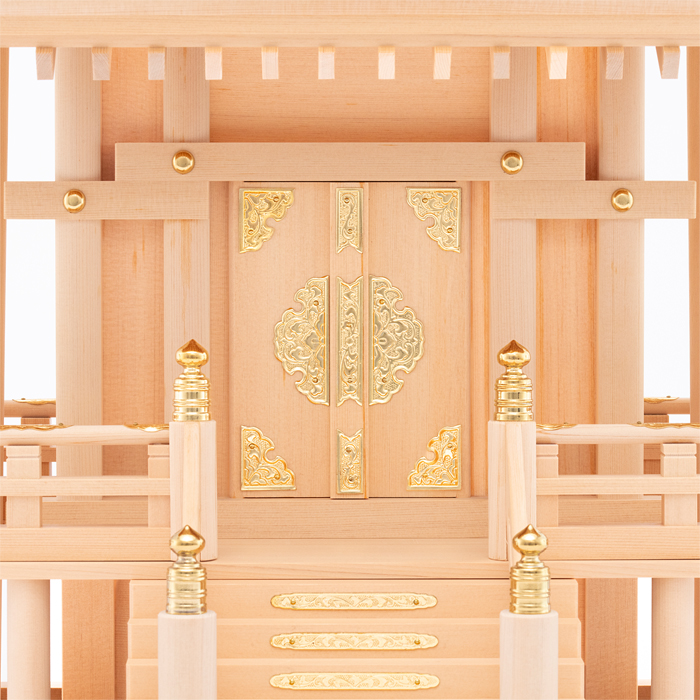 神棚 桧皮葺一社宮 中〈H-2〉