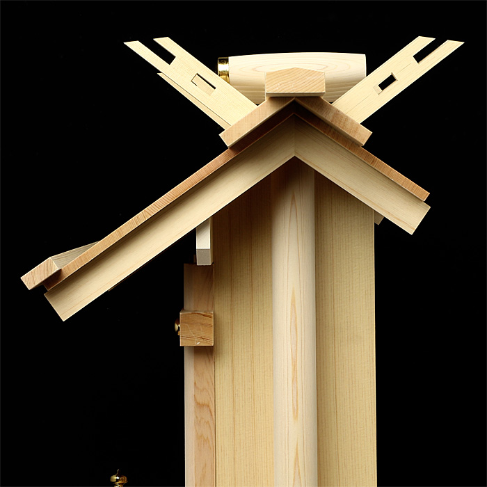 神棚 板葺一社宮(大・昇段付)〈I-28〉