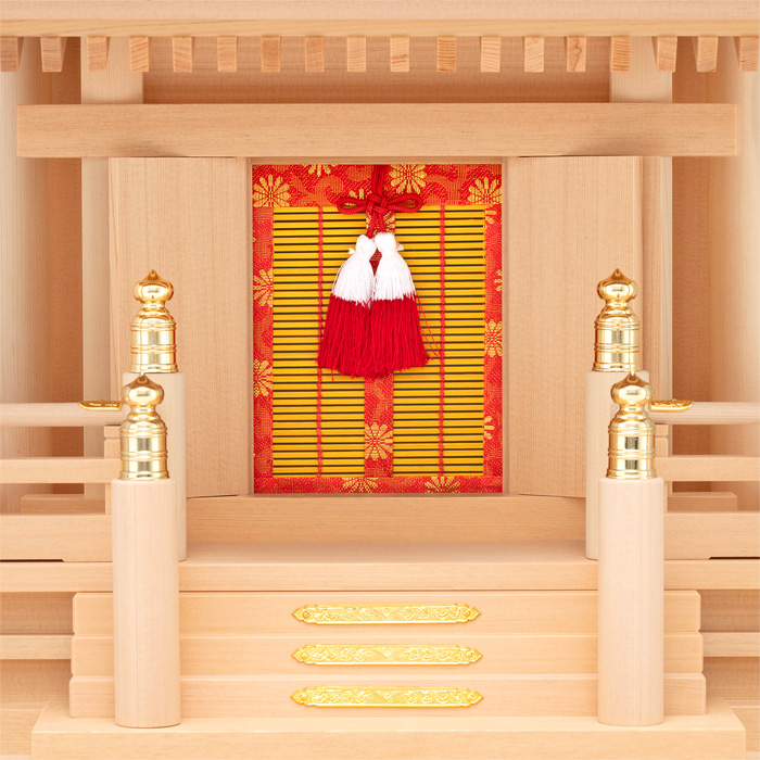 神棚 箱組一社宮 茅葺 中〈K-16〉