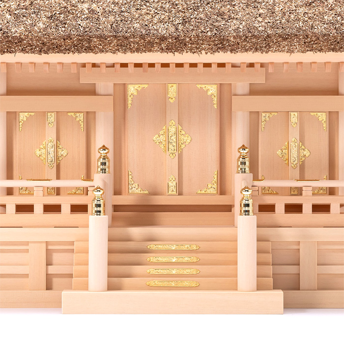 神棚 茅葺三社宮 B型 大〈K-7〉