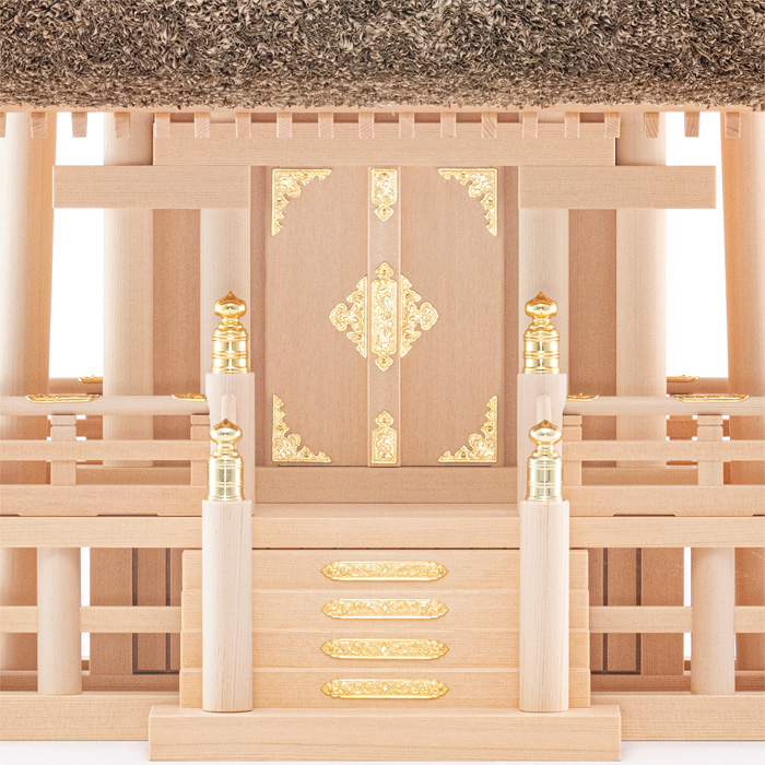 神棚 茅葺一社宮 A型 中〈K-8〉