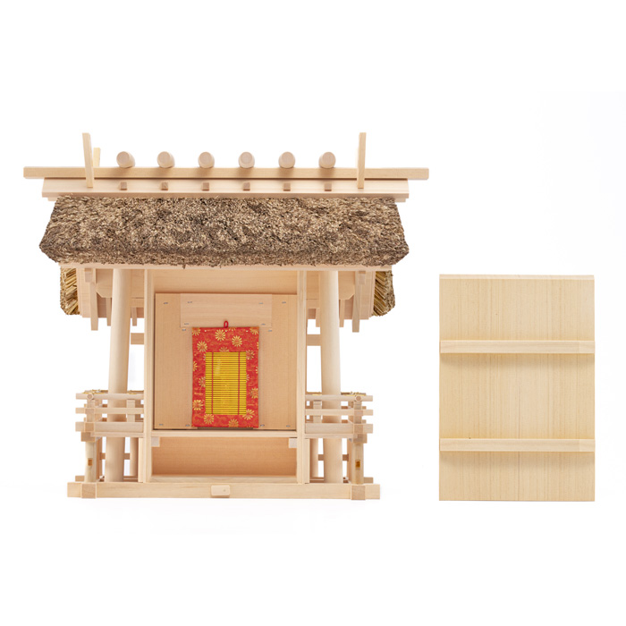 神棚 茅葺一社宮 正殿型 小 低〈K-9'〉