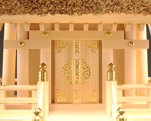 神棚 茅葺一社宮 正殿型（小・低屋根）〈K-9'〉