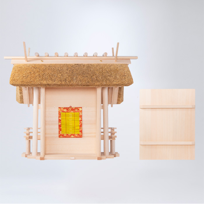 神棚 茅葺一社宮 国民神殿型 大 穂黄金〈KH-1〉