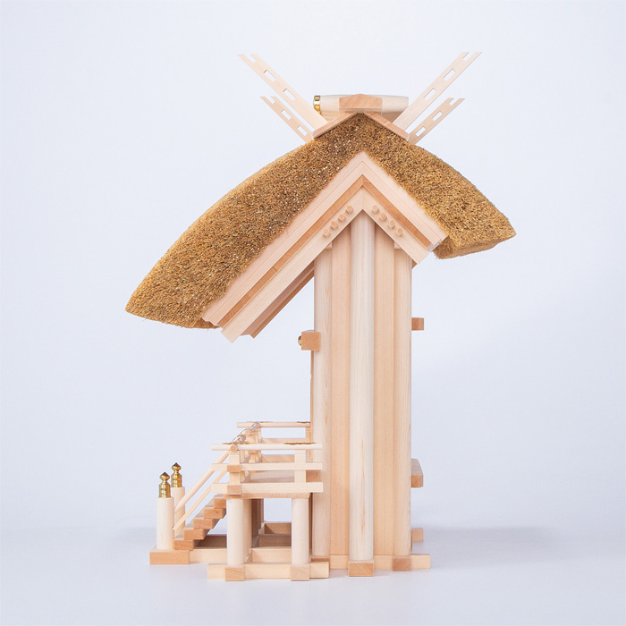 神棚 茅葺一社宮 国民神殿型 大 穂黄金〈KH-1〉