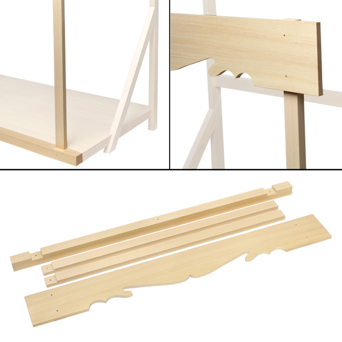 神棚板用雲板セット(組立式・中)総木曽桧製