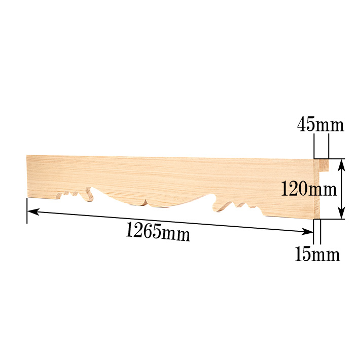 神棚板セット 持送式 雲板付 総木曽桧製