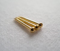 金釘 銅地本金鍍金 1寸 10g