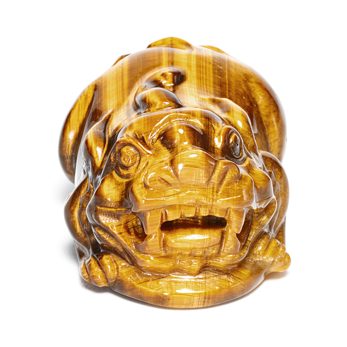 彫刻 貔貅（ヒキュウ） （タイガーアイ）