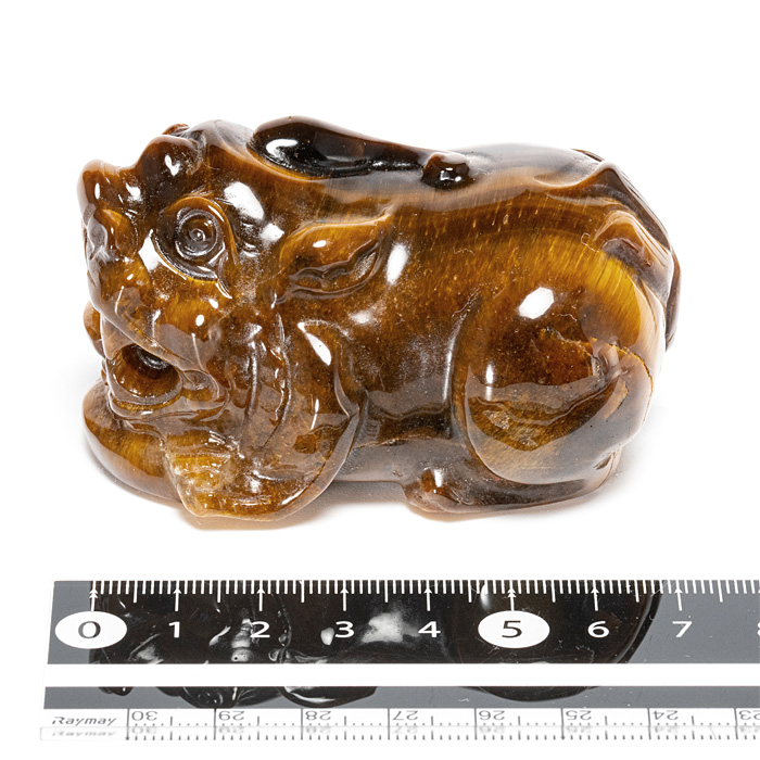 彫刻 貔貅（ヒキュウ） （タイガーアイ）