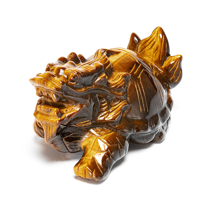 彫刻 龍亀（ロングイ） （タイガーアイ）