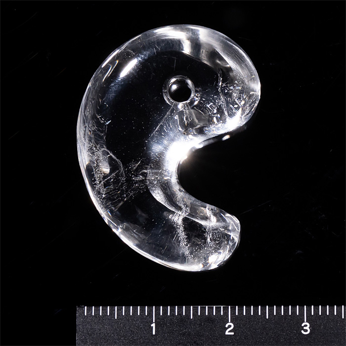 古代勾玉 水晶 (黒平鉱山産)