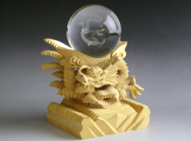 龍彫玉置き台 大