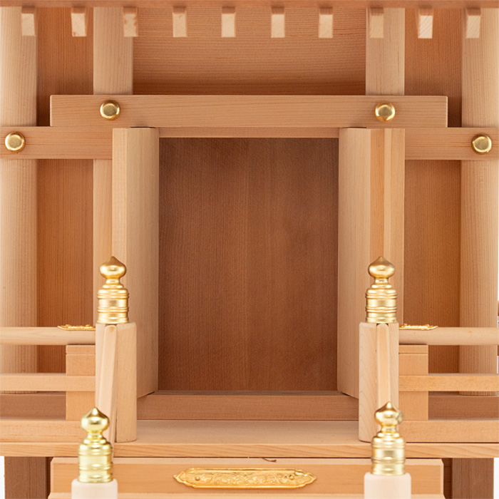 【アウトレット】 神棚 桧皮葺一社宮 中〈H-2〉