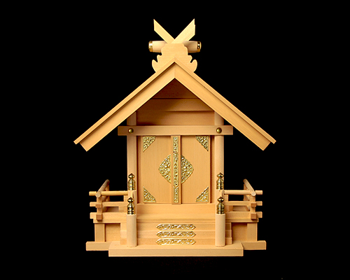 神棚 板葺一社宮 妻入り型〈I-24〉 No.3