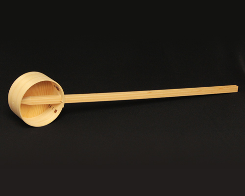 【アウトレット】 杓 桧製 奉納 径9cm×深4.5cm