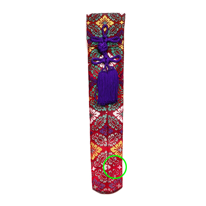 笏袋 婦人用 (赤) 33cm