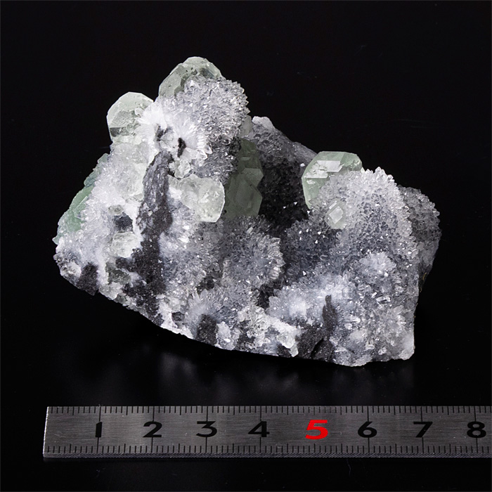 原石 フローライト付き水晶