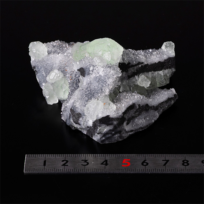 原石 フローライト付き水晶