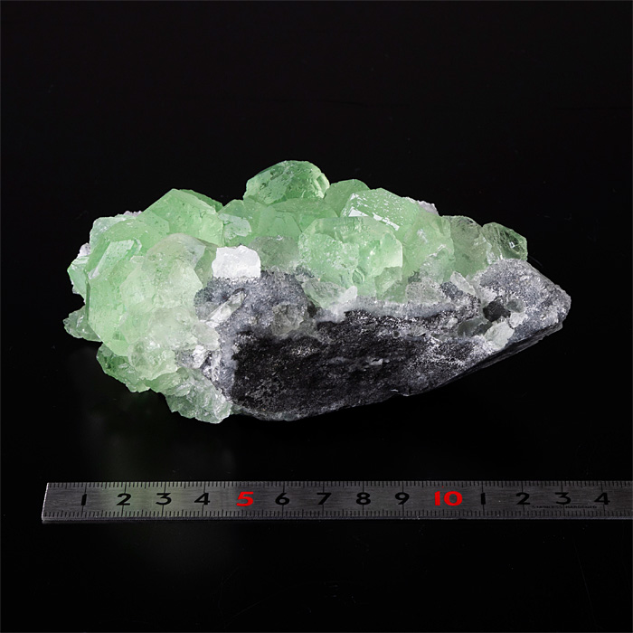 原石 フローライト付き水晶