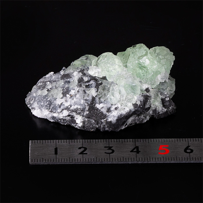 原石 フローライト付き水晶